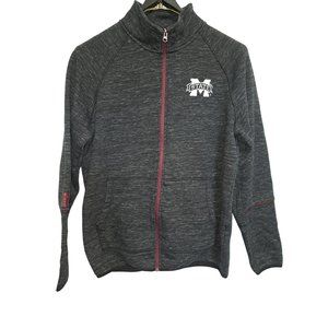 Men's 58 Sports Black Mississippi State Bulldogs Full-Zip Fleece Jacket Sz.Large